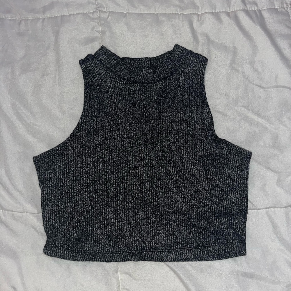 gray halter top
